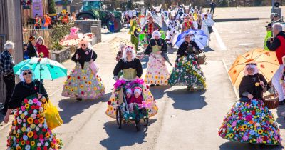 Fastnachtsumzug am „Golf von Wächtersbach“ -  Narren, Musik und gute Laune
